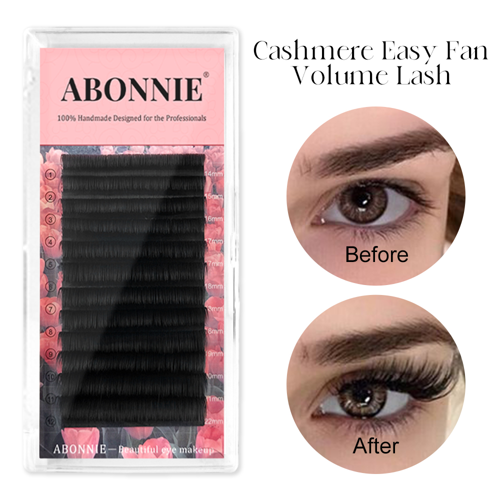 Eyelash Extension Russian - Abonnie Easy Fanning Eyelash Extensions Blooming