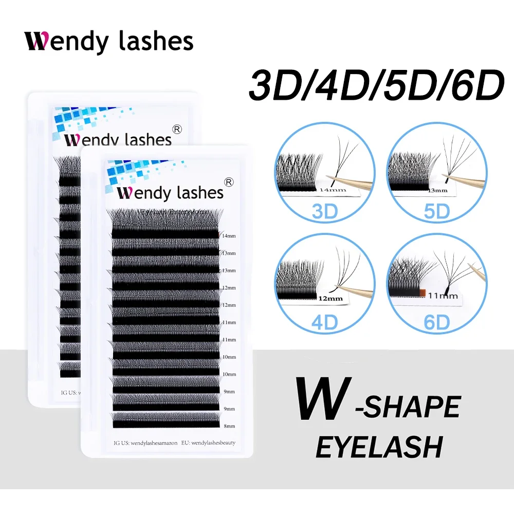 Eyelash Extension Human Hair - Wendy Lashes W Shape Supplies Cilios