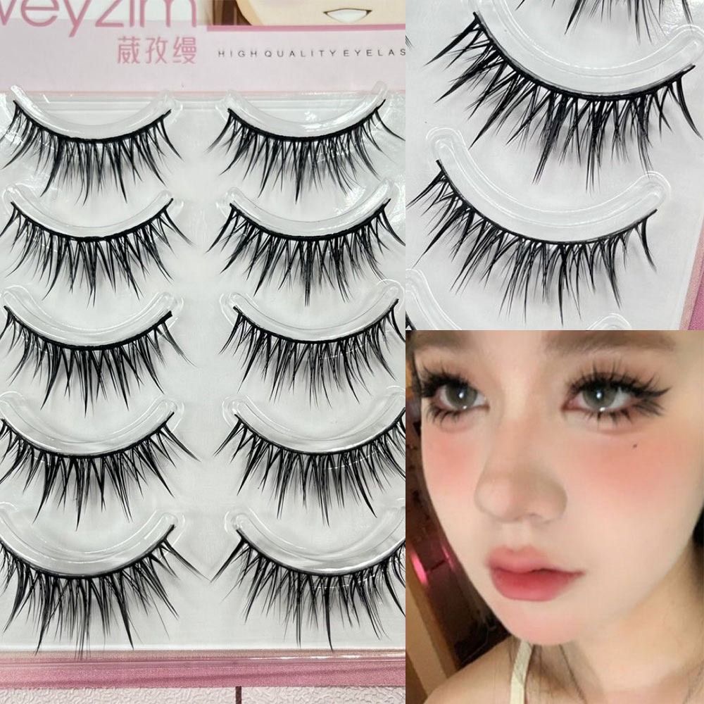 Eyelash Extension Japanese - 5 Pairs Pack Japanese Cosplay False