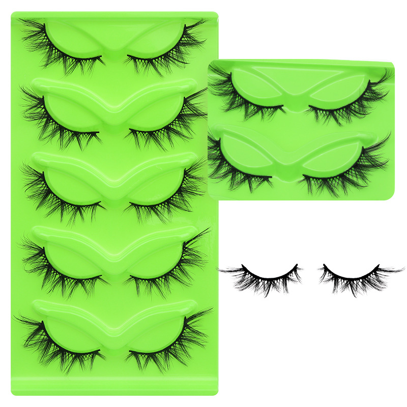 Eyelash Extension Japanese - 5 Pairs Thick Fluffy False Eyelashes