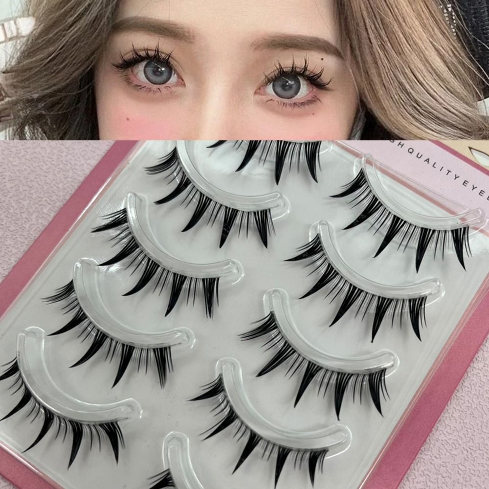 Eyelash Extension Japanese - 5 Pairs Pack Japanese Cosplay False