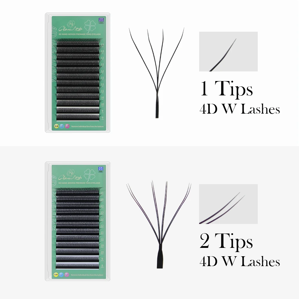GLAMLASH 4D W Shape Eyelash Ex - Eyelash Extension Volume Styles review and price