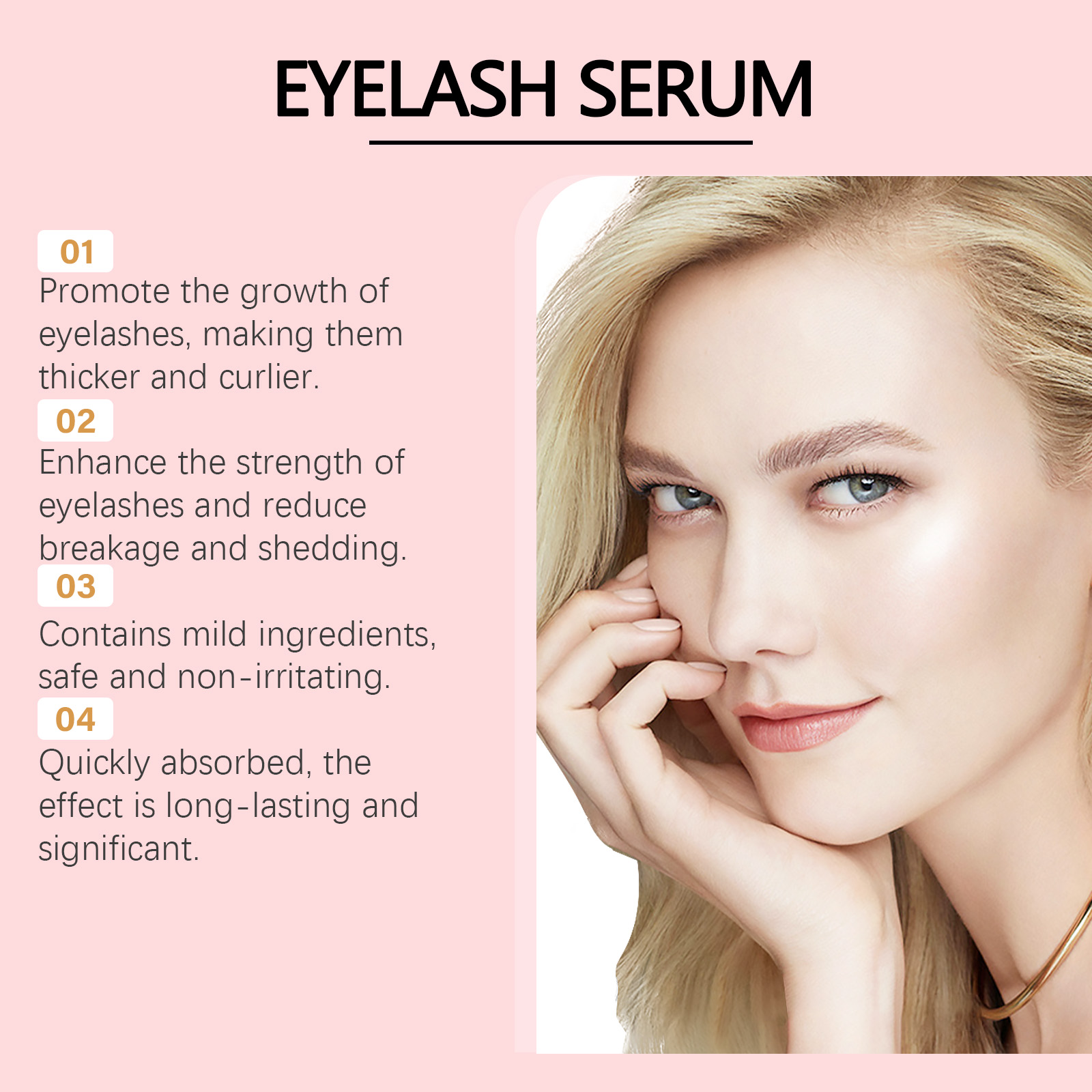 Eyelash Enhancer Serum Nourish - Eyelash Extension Human Hair review and price
