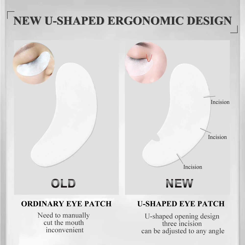 50/100PCS U Shape Eyelash Pads - Under Eye Gel review and price