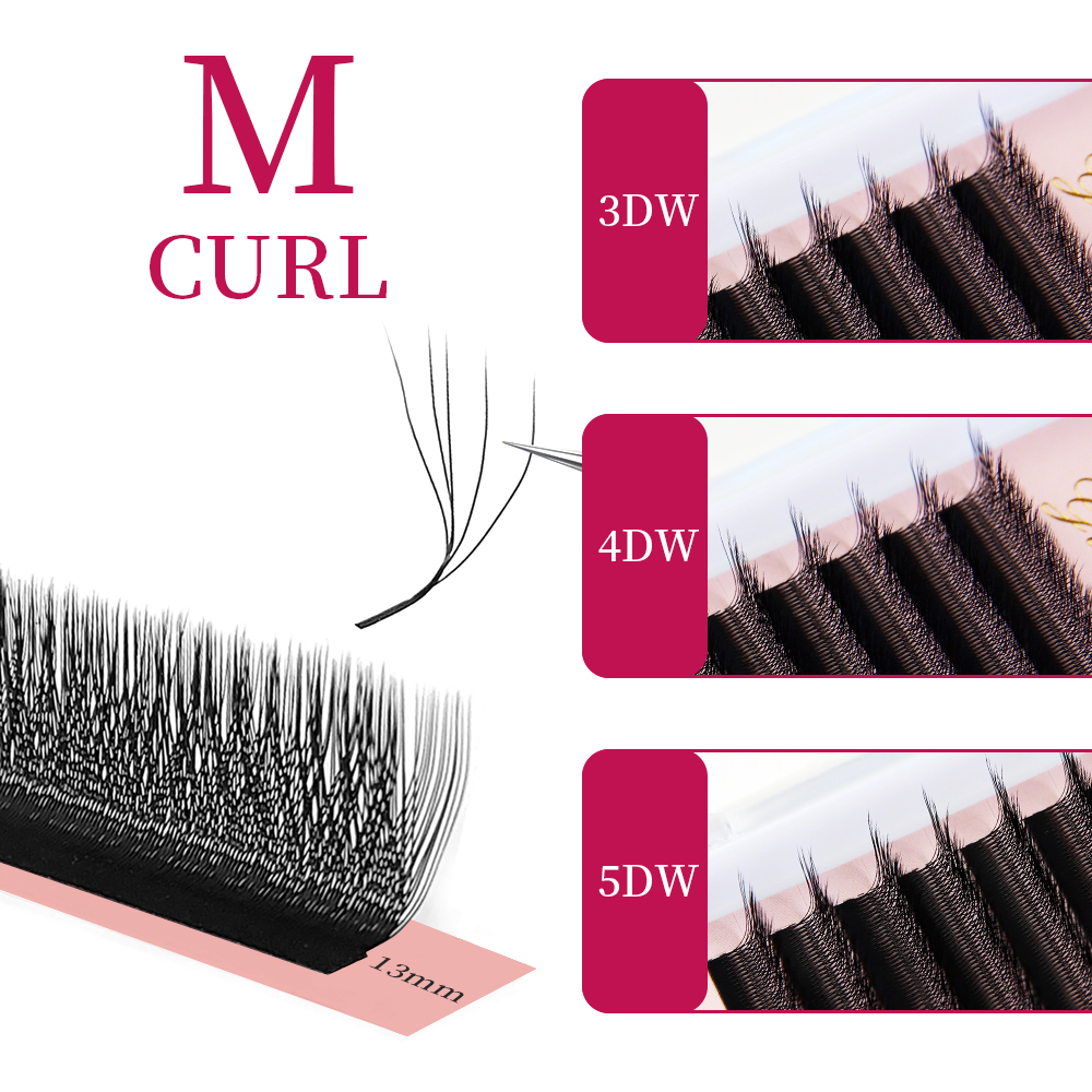 Goddess W3D 4D 5D M Curl Eyela - Eyelash Extension Volume Styles review and price