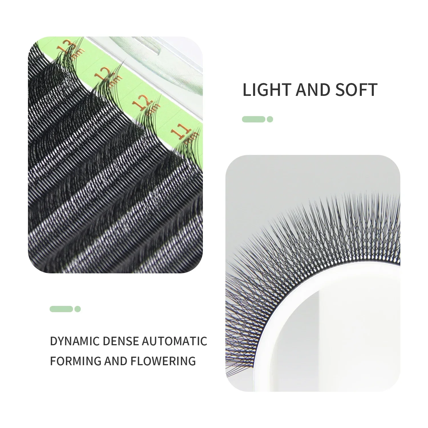 GLAMLASH 3D W Three-Core Shape - Eyelash Extension Volume Styles review and price