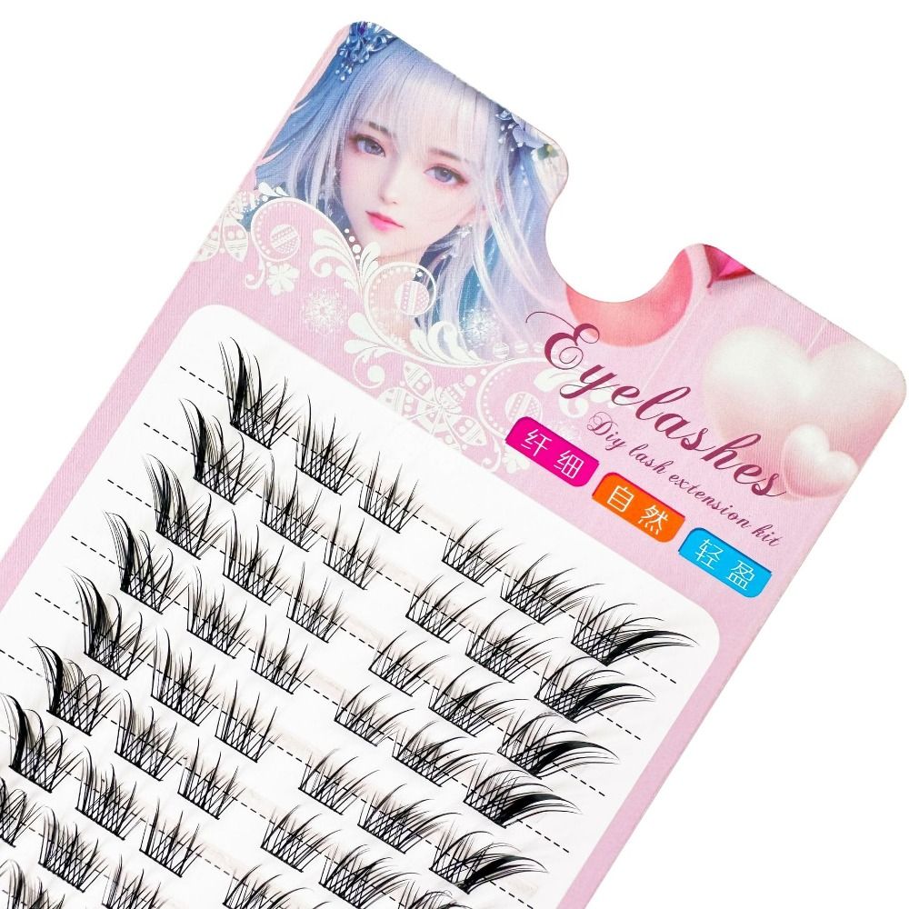 3D Cat Eye Clusters Lashes Nat - Eyelash Extension Human Hair review and price
