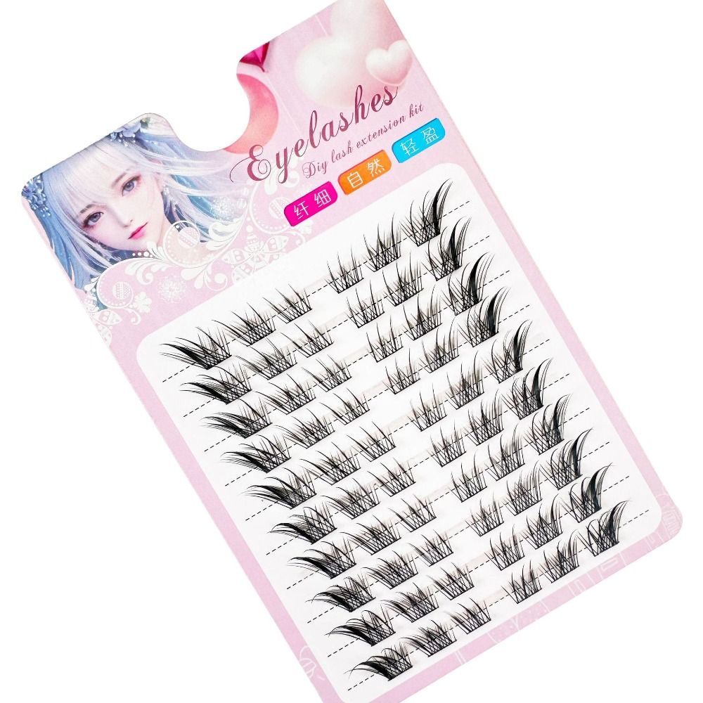 3D Cat Eye Clusters Lashes Nat - Eyelash Extension Human Hair review and price
