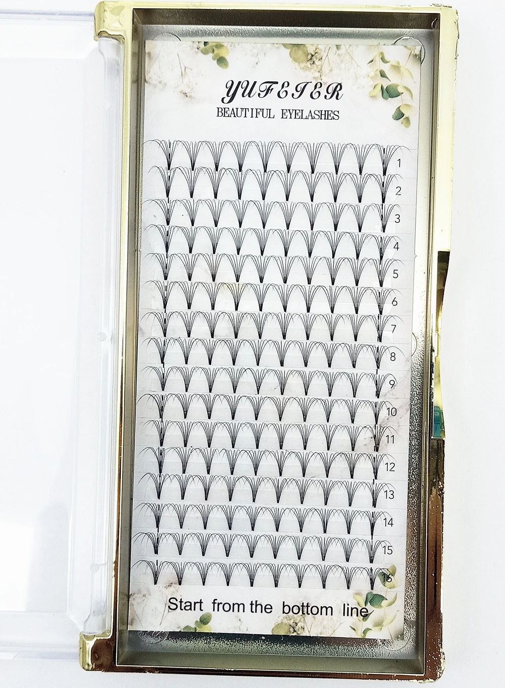HBZGTLAD 16 Lines Premade Volu - Eyelash Extension Russian review and price